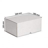 Кутия 260/180/120 мм - Бяла